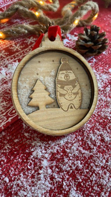 Boule de noël neigé 