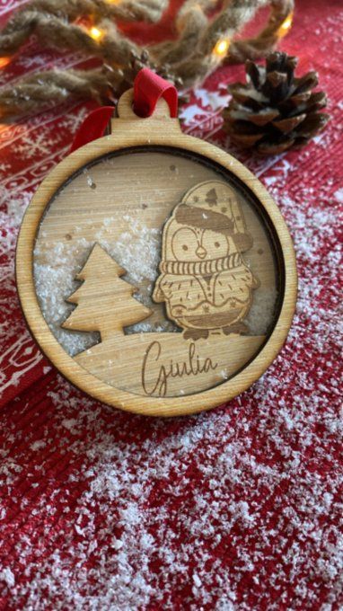 Boule de noël neigé 