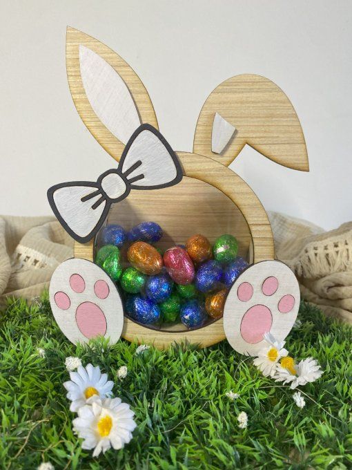 Boite chocolat lapin de pâques 