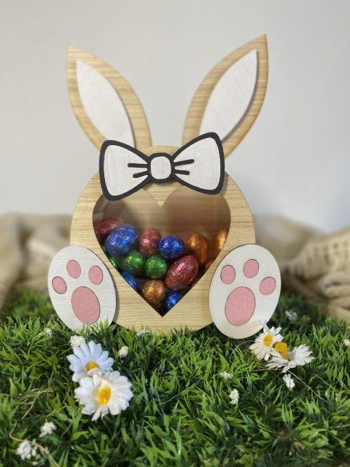 Boite chocolat lapin de pâques 