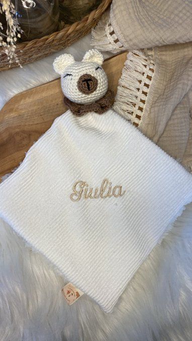 Doudou ours beige
