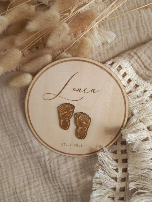  carte naissance pieds bébé