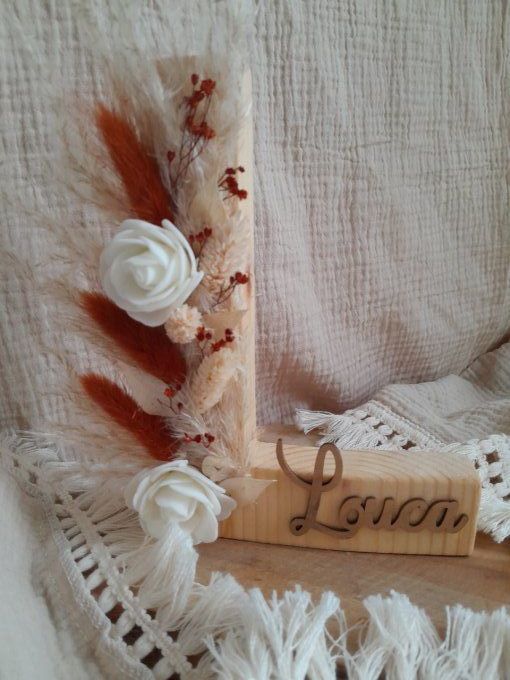 lettre bois floral