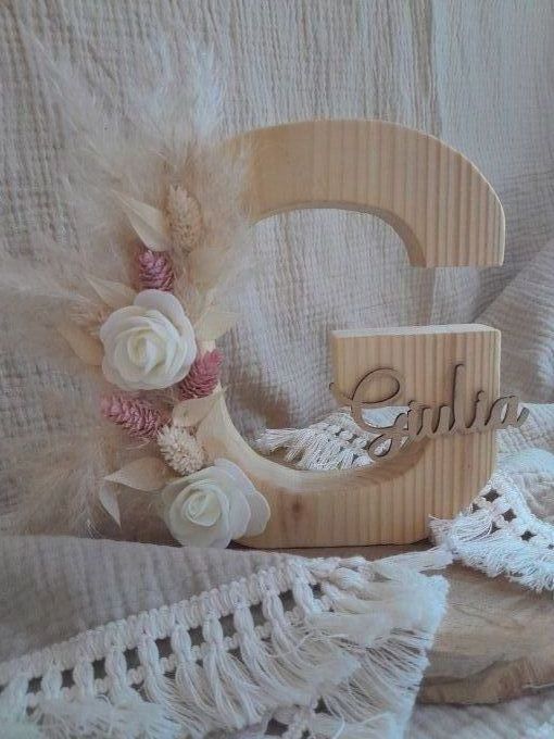 lettre bois floral