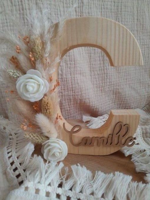 lettre bois floral